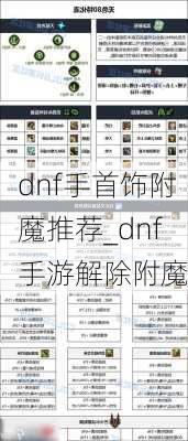 dnf手首饰附魔推荐_dnf手游解除附魔