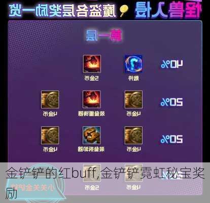 金铲铲的红buff,金铲铲霓虹秘宝奖励