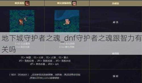 地下城守护者之魂_dnf守护者之魂跟智力有关吗