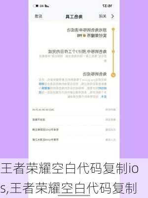 王者荣耀空白代码复制ios,王者荣耀空白代码复制
