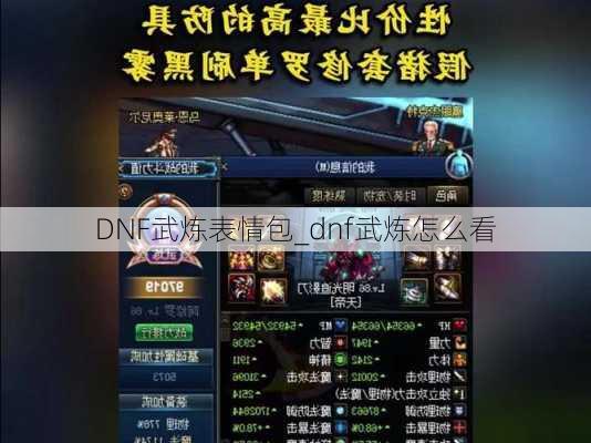 DNF武炼表情包_dnf武炼怎么看