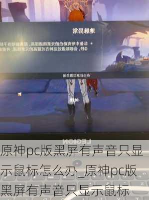 原神pc版黑屏有声音只显示鼠标怎么办_原神pc版黑屏有声音只显示鼠标