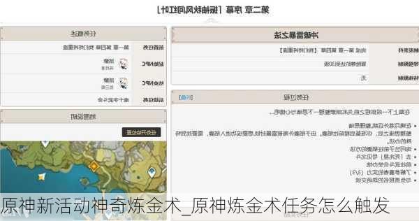 原神新活动神奇炼金术_原神炼金术任务怎么触发