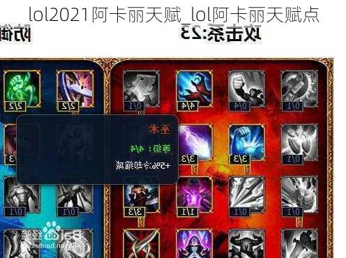 lol2021阿卡丽天赋_lol阿卡丽天赋点