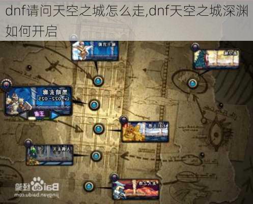 dnf请问天空之城怎么走,dnf天空之城深渊如何开启