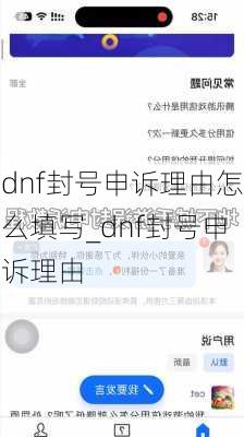 dnf封号申诉理由怎么填写_dnf封号申诉理由