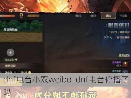 dnf电台小双weibo_dnf电台停播了吗