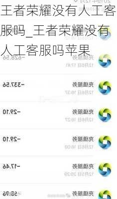 王者荣耀没有人工客服吗_王者荣耀没有人工客服吗苹果
