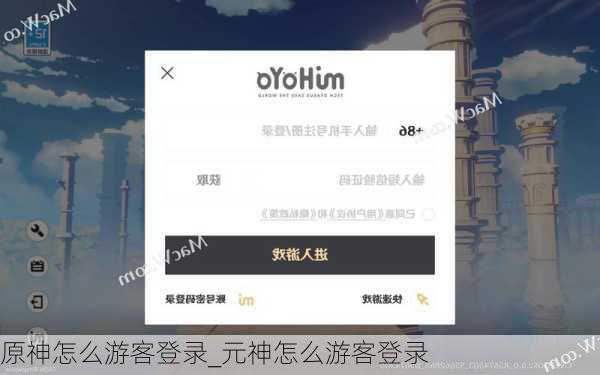 原神怎么游客登录_元神怎么游客登录