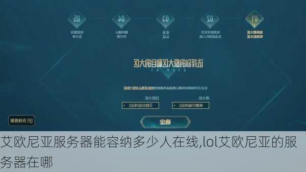艾欧尼亚服务器能容纳多少人在线,lol艾欧尼亚的服务器在哪