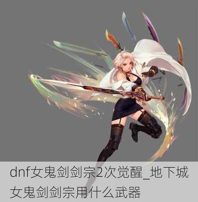 dnf女鬼剑剑宗2次觉醒_地下城女鬼剑剑宗用什么武器