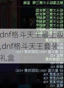 dnf格斗天王最上级,dnf格斗天王套装礼盒