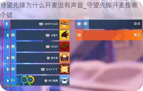 守望先锋为什么开麦没有声音_守望先锋开麦按哪个键