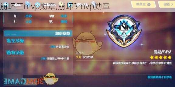 崩坏三mvp勋章,崩坏3mvp勋章