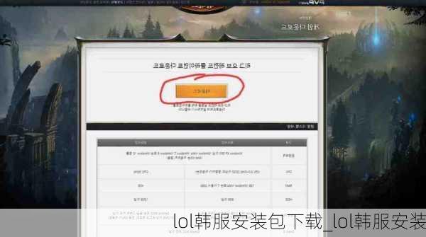 lol韩服安装包下载_lol韩服安装