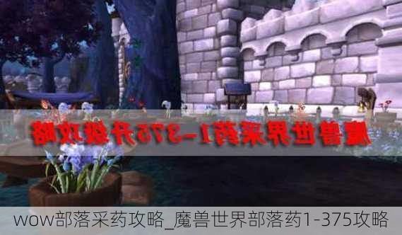 wow部落采药攻略_魔兽世界部落药1-375攻略