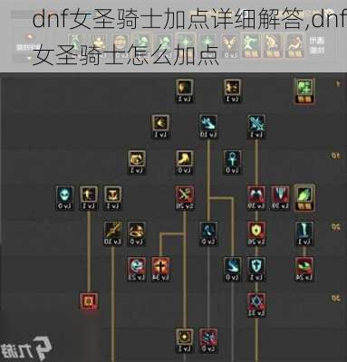 dnf女圣骑士加点详细解答,dnf女圣骑士怎么加点