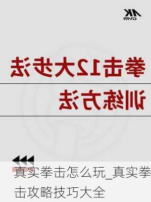 真实拳击怎么玩_真实拳击攻略技巧大全